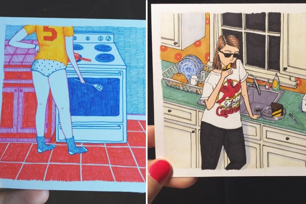 18 crteža koji savršeno dobro opisuju šta žene rade kad ih niko ne gleda (FOTO)