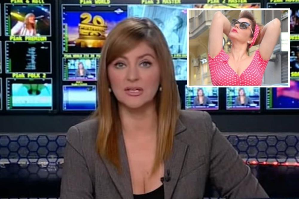 Na TV smerna i zakopčana, a kad se ugase kamere... Voditeljka dnevnika fura dekolte do pupka i pin ap fazon! (FOTO)