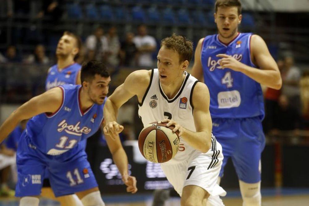 TROJKAŠKA RAPSODIJA CRNO-BELIH: Partizan u drugom poluvremenu ubacio 60 poena Igokei! (FOTO)