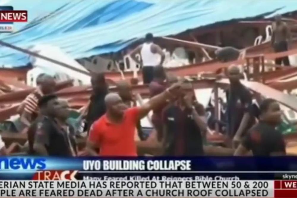 STRAVIČNA SCENA: Srušio se krov crkve, najmanje 160 mrtvih! (VIDEO)