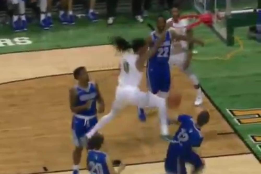 MONSTRUOZNO JE PREBLAGA REČ za potez mladog američkog košarkaša! (VIDEO)