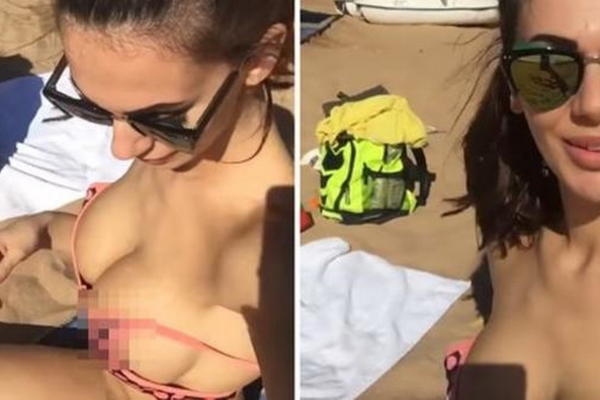 SPAO JOJ BRUS! Džemailijeva PRESEKSI žena se SKINULA na plaži i priredila nam prizor meseca! (VIDEO) (FOTO)