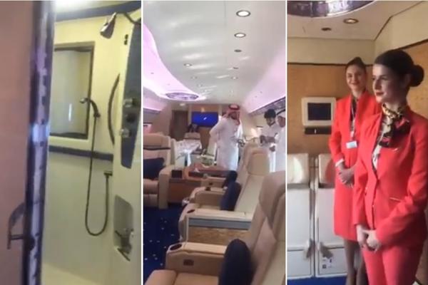 Rajski dvorac sa krilima! Zavirite unutar NAJLUKSUZNIJEG AVIONA NA SVETU! (VIDEO)