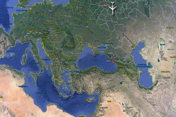 REKONSTRUKCIJA TRAGEDIJE HORA ALEKSANDROV: Tupoljev pao u Crno More na 1,5 km od Sočija! (FOTO) (GIF)
