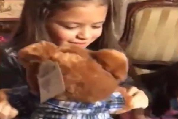 DEVOJČICE SU ZA BOŽIĆ DOBILE PLIŠANE MEDE: A kad su medvedići progovorili, svi su zaplakali! (VIDEO)