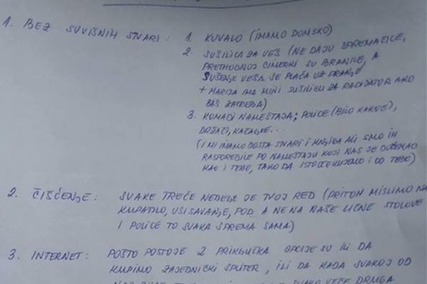 NE DIRAJ MI ĆEVAPE, NEMA KAFENISANJA! Studentkinje u domu očitale bukvicu novoj cimerki (FOTO)