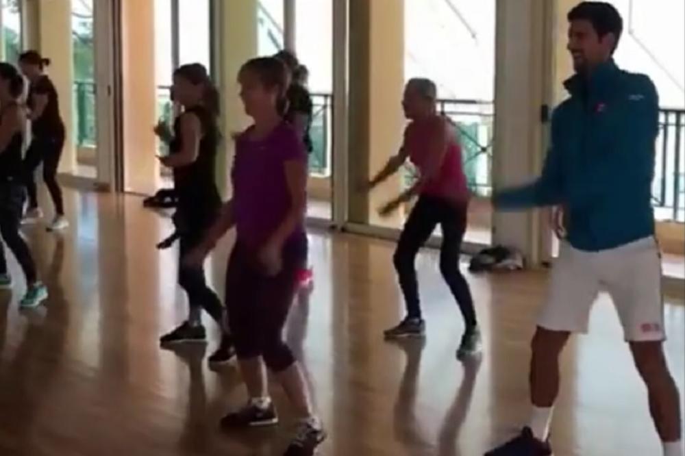 Kad Nole svrne na trening zumbe NASTAJE ŠOU! (VIDEO)
