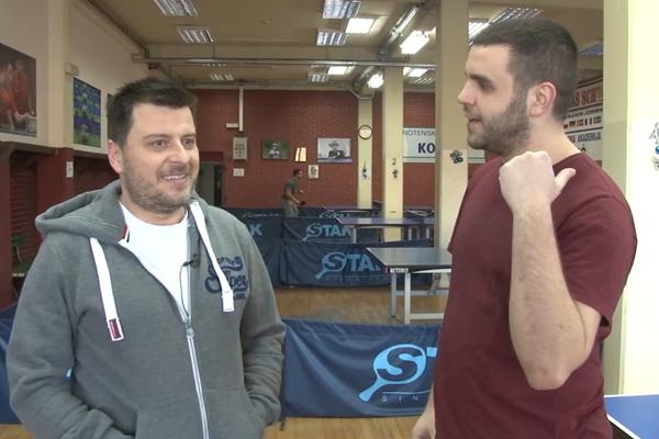 Igrali smo stoni tenis sa Karakaševićem, koristio je samo slabiju ruku... Šta mislite, kako smo se proveli? (VIDEO)