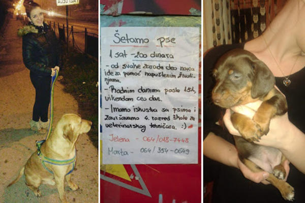 OVE DEVOJČICE SU NAJVEĆE CARICE: Šetaju kuce za 200 dinara, a novac daju u humanitarne svrhe! (FOTO)