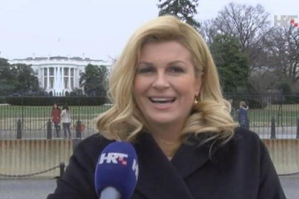 Šta Kolinda radi ispred Bele kuće? Hrvati besni, tvrde da ih je osramotila!