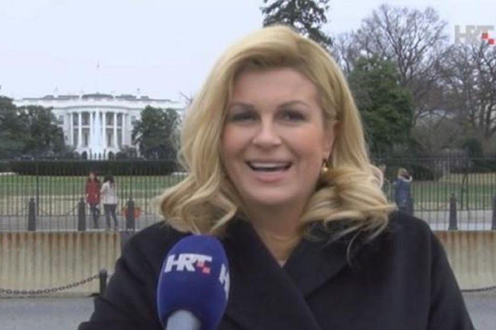 Šta Kolinda radi ispred Bele kuće? Hrvati besni, tvrde da ih je osramotila!