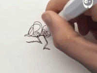 Umetnost u jednom potezu: Njegove slike nastaju u sekundama! (VIDEO)