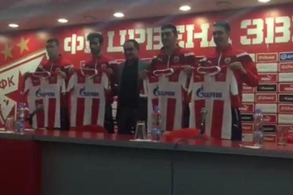 Zvezda promovisala pojačanja! Za trojicu smo znali, ali predstavljen je još jedan napadač! (FOTO) (VIDEO)