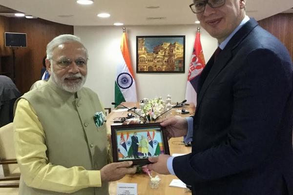 Vučić na svečanom otvaranju Mumbajske berze