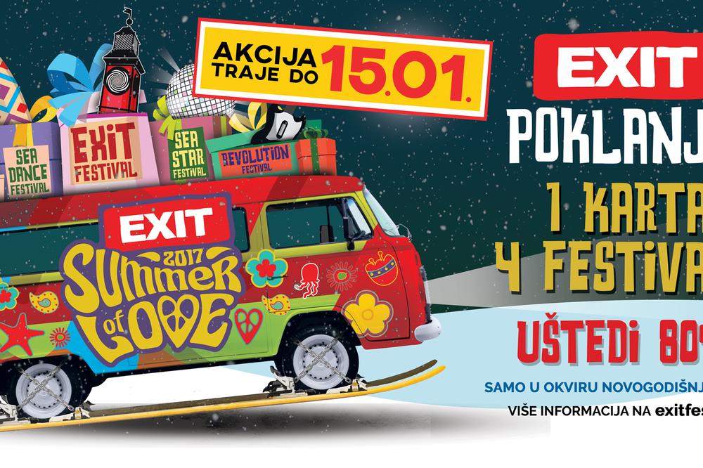 SAMO DO 15. JANUARA: Sa jednom kartom za EXIT na četiri festivala! (FOTO) (VIDEO)