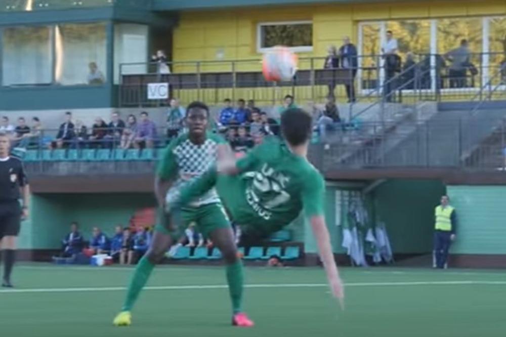 Takve makazice se retko viđaju: Nekadašnja velika nada Partizana postigla najlepši gol sezone! (VIDEO)