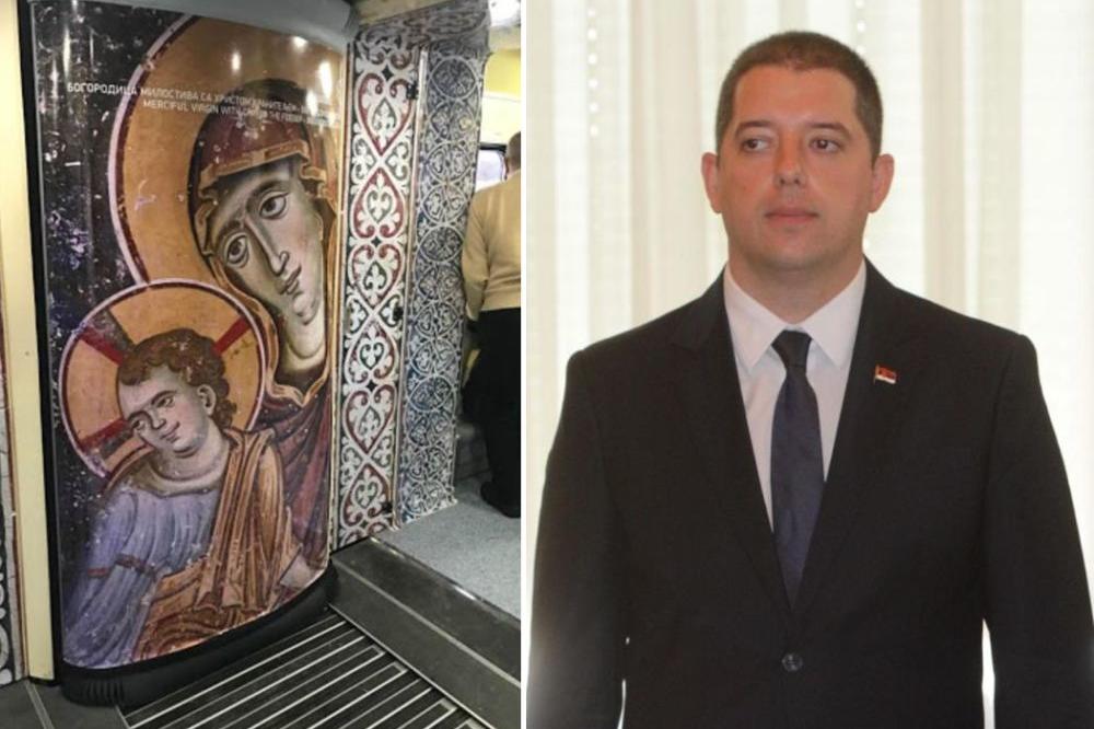 SLUČAJNOST ILI... Hrist sa slike iz PATRIOTSKOG VOZA liči na MARKA ĐURIĆA! (FOTO)