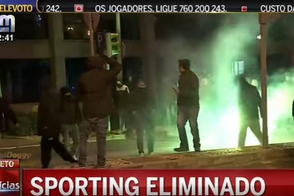 Raća i Markec jedva izvukli živu glavu: Navijači hteli da linčuju igrače Sportinga! (VIDEO)