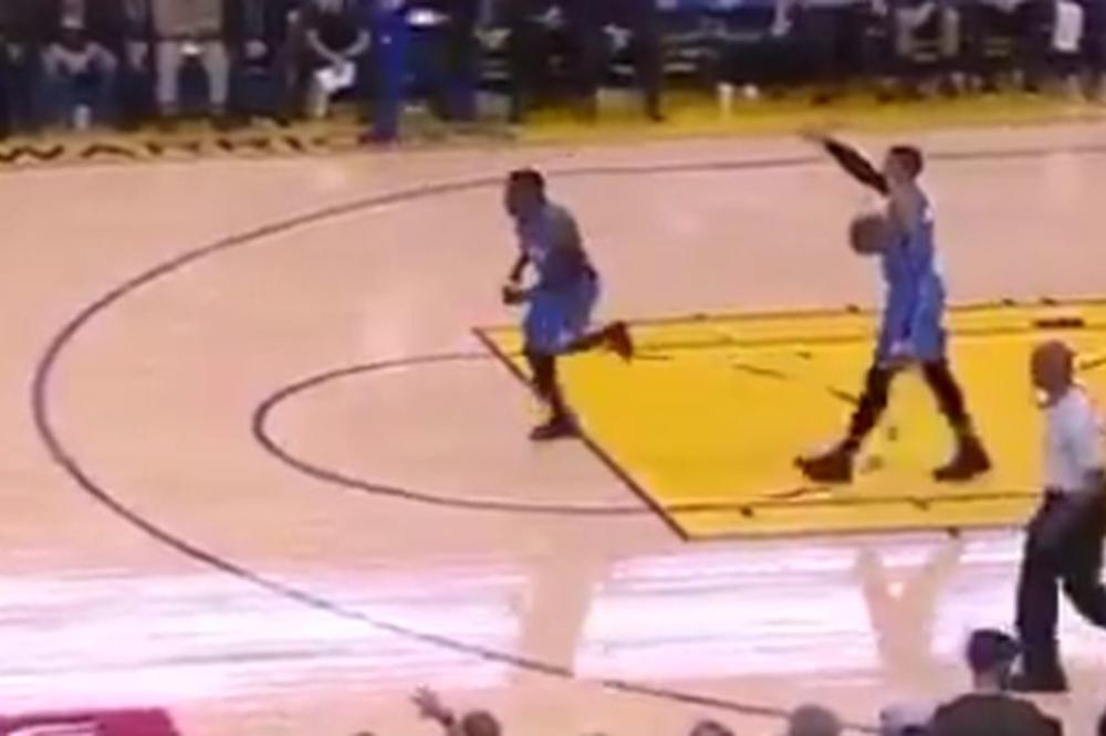 AMERIKANCI PLAČU OD SMEHA: Vestbruk ide laganim koracima, kao na oblacima! (VIDEO)