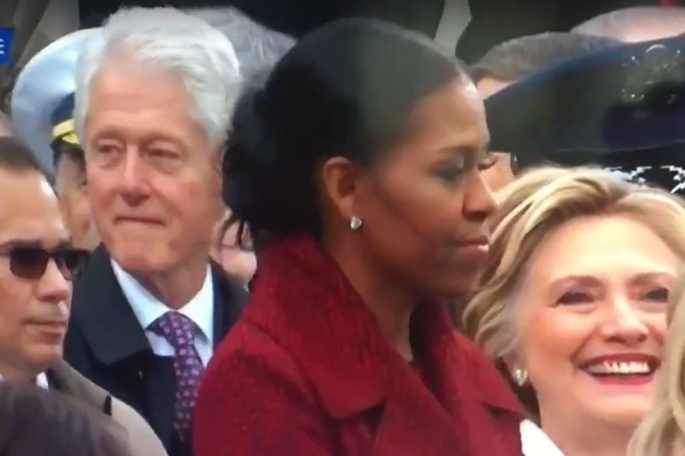 Dok Tramp polaže zakletvu, BIL KLINTON mu MERKA ĆERKU! A Hilari...(VIDEO)