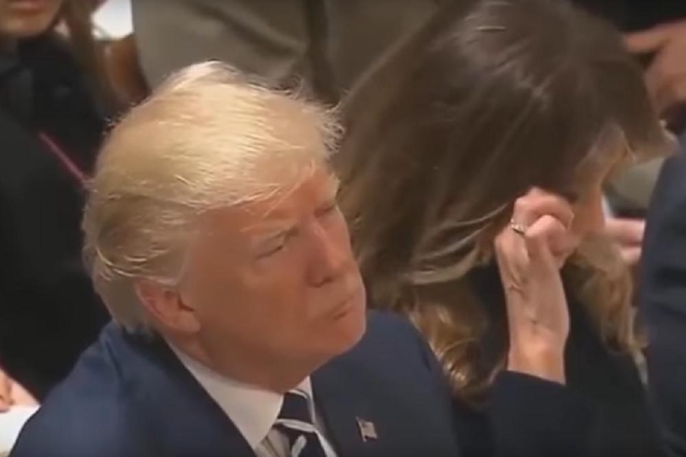 Nije mogla da se smiri: Melanija u suzama pratila molitvu u crkvi! (VIDEO)