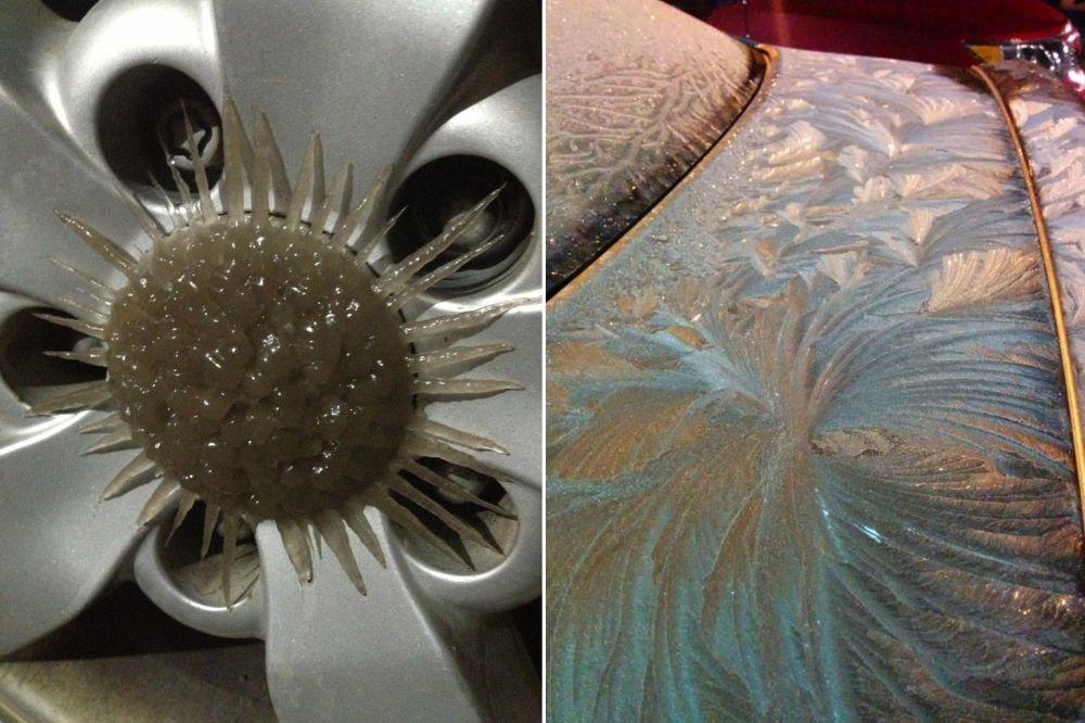 PRIRODNI TALENAT: Ovako izgleda kada ZIMA pretvori AUTOMOBIL u konceptualnu umetnost (FOTO)