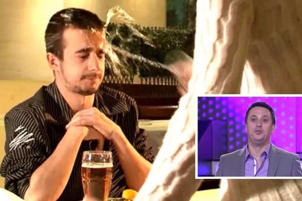 SKANDAL Možeš li ti meni da... Devojka POLILA VODOM dečka kada joj je usred na TV emisije tražio da mu... (FOTO)