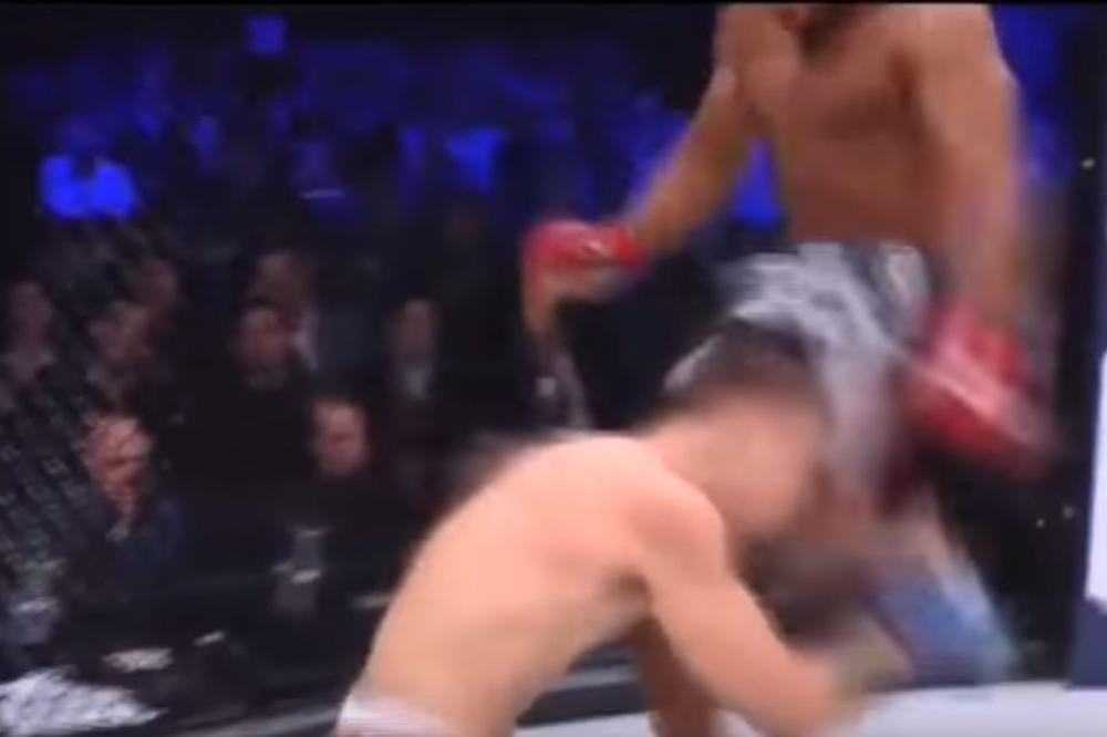 POMISLILI SU DA GA JE UBIO: Nokaut letećim kolenom direktno u glavu kakav se ne pamti! (VIDEO)