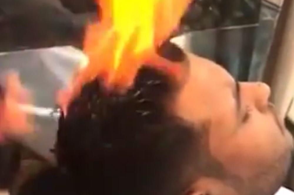 Pogledajte kako izgleda šišanje uz malu pomoć PLAMENA ! (VIDEO)