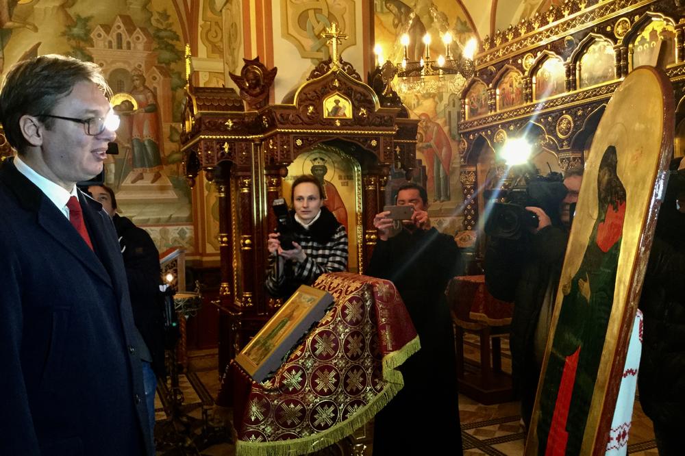 POKLON OD BRAĆE: Ova ikona krasiće Hram svetog Save (FOTO)