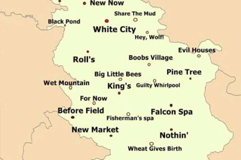 NEW NOW, BEFORE FIELD: Ovako imena srpskih gradova zvuče u bukvalnom prevodu na engleski jezik! (FOTO)