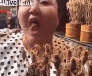 Ne, nije smoki, ova Kineskinja MANDŽA ŽIVE ŠKORPIJE! (VIDEO)