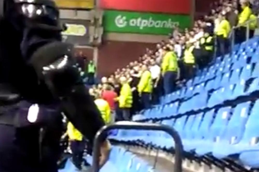 FRKA U PIONIRU: Dva navijača Partizana probila kordon i krenuli na Delije! (VIDEO)