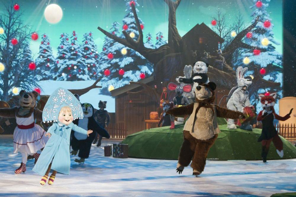 Nova avantura omiljenih likova: Maša i Medved na ledu u Kombank Areni (FOTO) (VIDEO)