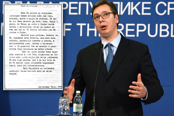 S tobom je Jugoslavijo došla ljubav naših naroda i narodnosti! Ovo je pismeni zadatak Vučića iz 4. osnovne! (FOTO)