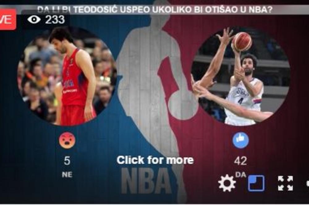 Da li bi Miloš Teodosić uspeo ukoliko bi otišao u NBA ligu? Rekli ste svoje! (ANKETA)