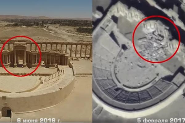 Ne ostavljaju NI KAMEN NA KAMENU! Džihadisti srušili drevni Rimski teatar u Palmiri! (VIDEO)