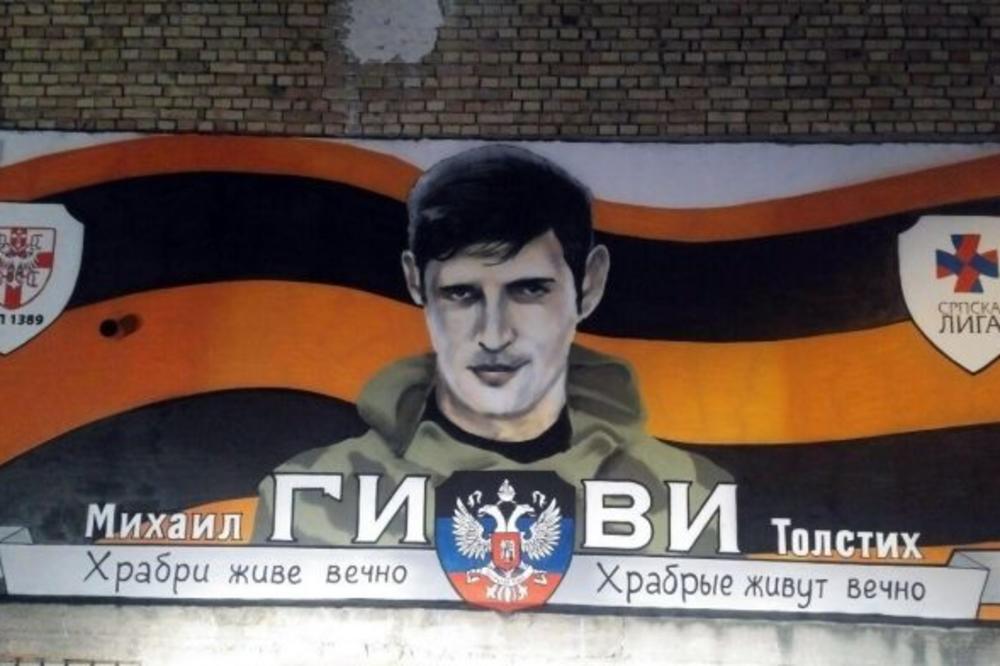 SRBI POZDRAVILI RUSKOG KOMANDANTA: Osvanuo mural Giviju iz Donjecka!