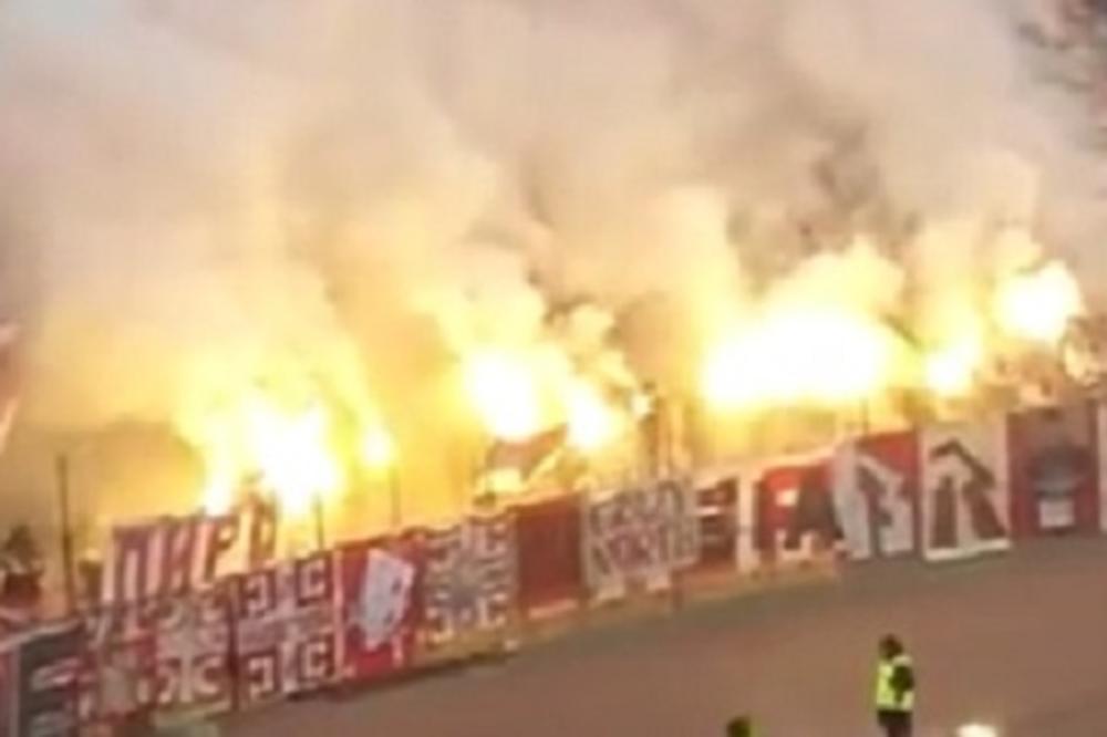 SEVER U TRANSU LUDUJE! Proleće je stiglo na Marakanu, a sa njim i ludnica na tribini! (VIDEO)