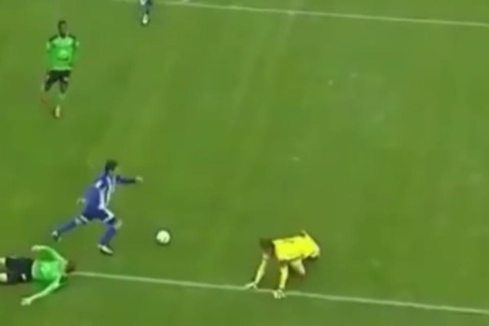 Bivši igrač Voše je osramotio celu odbranu i golmana driblinzima, a kad je trebalo da da gol - desila se blamčina! (VIDEO)