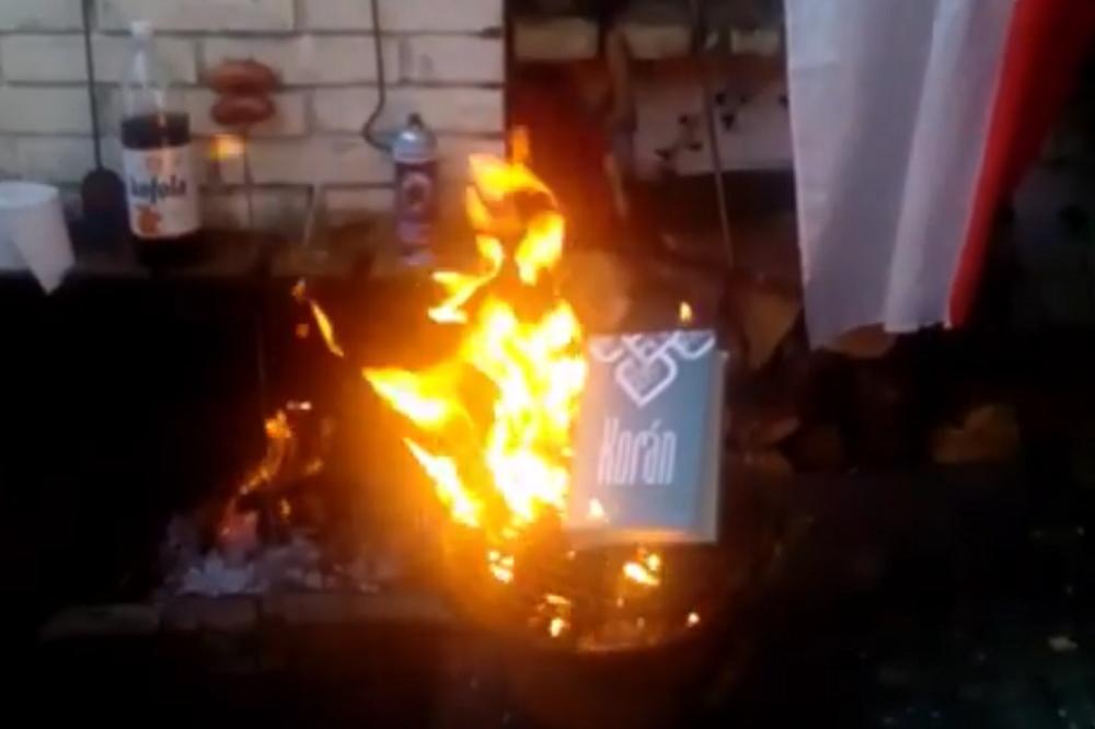 Prvo pokazao golu zadnjicu NATO vojnicima, a sad SPALIO KURAN NA ROŠTILJU! (VIDEO)