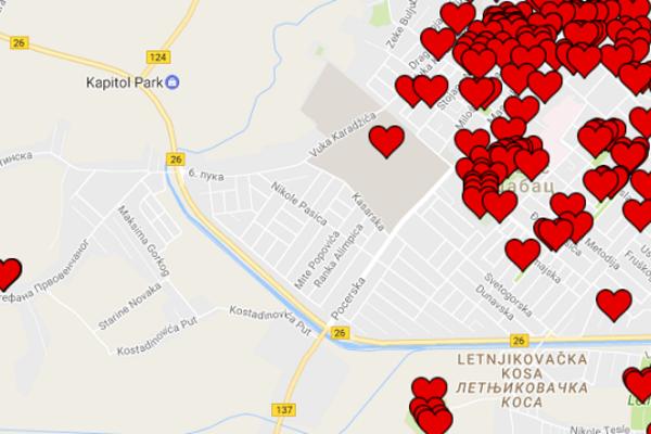 OVO JE PRVI GRAD U SRBIJI KOJI IMA LJUBAVNU MAPU! Evo šta znače srca koja su građani sami upisivali (FOTO)