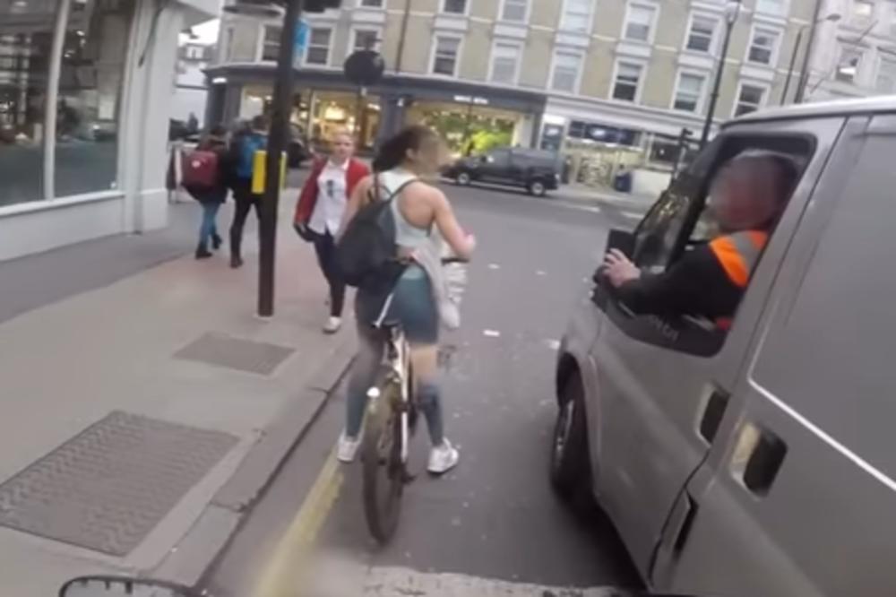 Šta je sad muškarčine? Dobacivali su biciklistkinji, ali im je surovo naplatila (VIDEO)