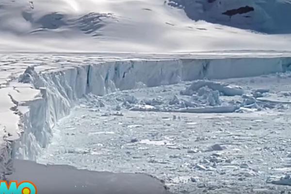 Šokantni snimak otkriva koliko je blizu pucanja LEDENI GREBEN (VIDEO)