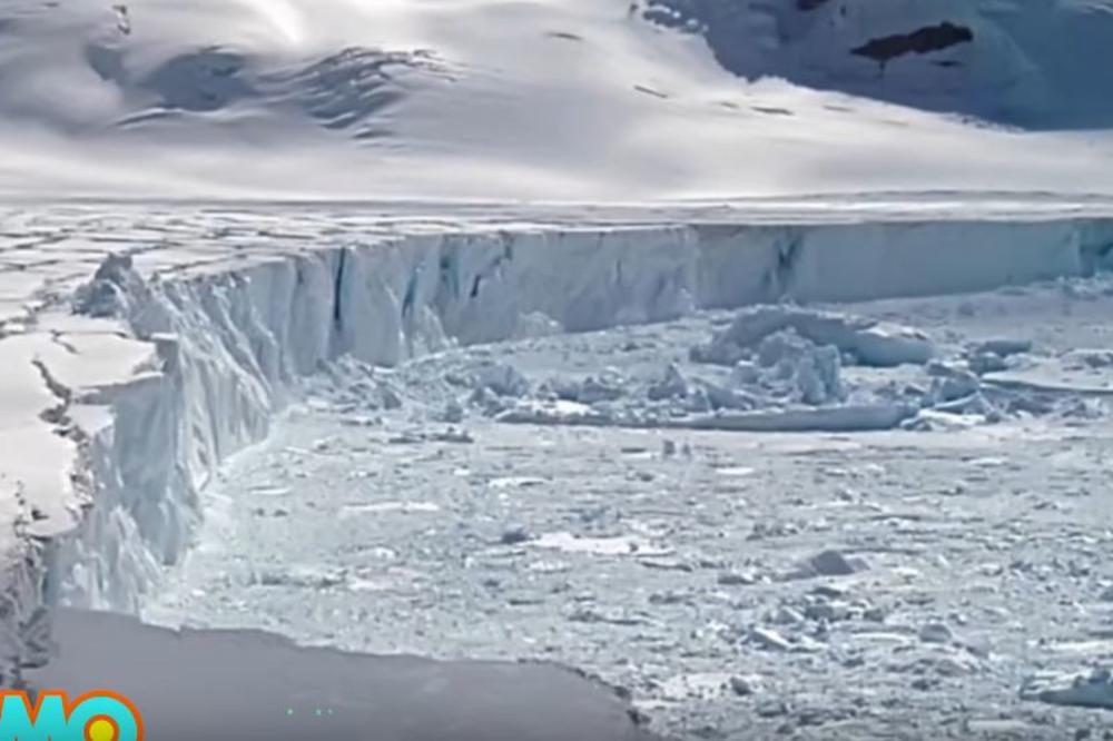 Šokantni snimak otkriva koliko je blizu pucanja LEDENI GREBEN (VIDEO)