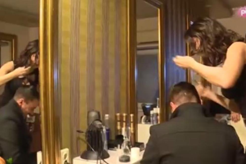 Poludela zbog pitanja: Milica Pavlović MAKAZAMA NAPALA novinara usred emisije uživo!(FOTO)
