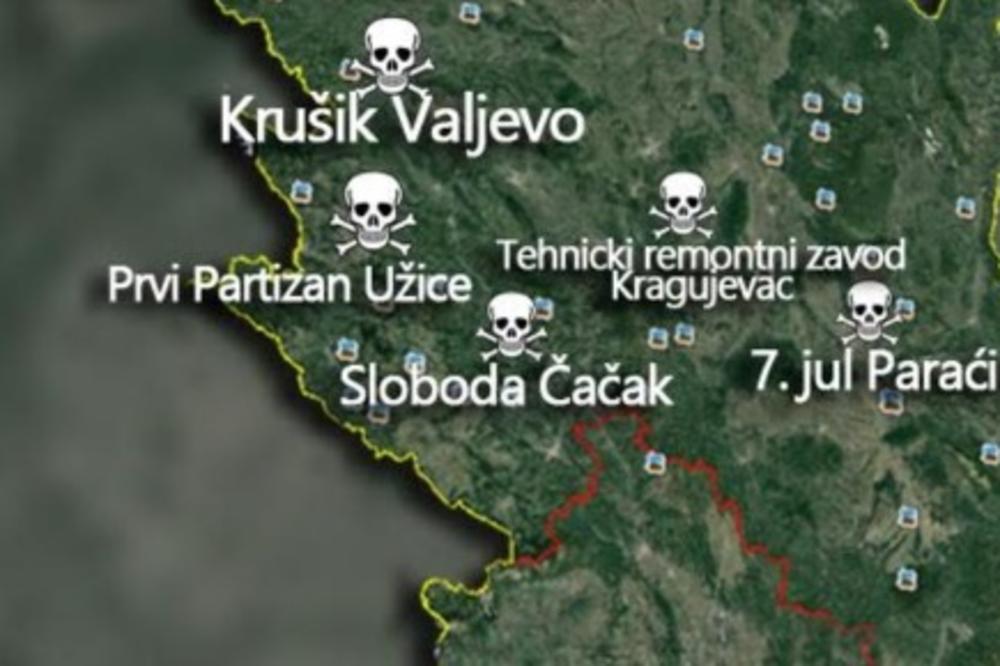 ŽIVIMO NA BURETU BARUTA! KG SE TRESAO, A GDE NAM JOŠ PRETE EKSPLOZIJE? Na ovim tačkama u Srbiji ljudi ginu! (MAPA)