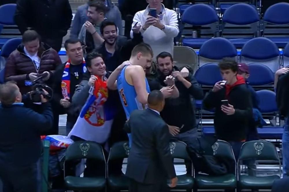 SRBIJA DO MILVOKIJA! Srbi su prišli NIKOLI JOKIĆU posle utakmice, a onda je on uradio nešto ŠMEKERSKI! (VIDEO)