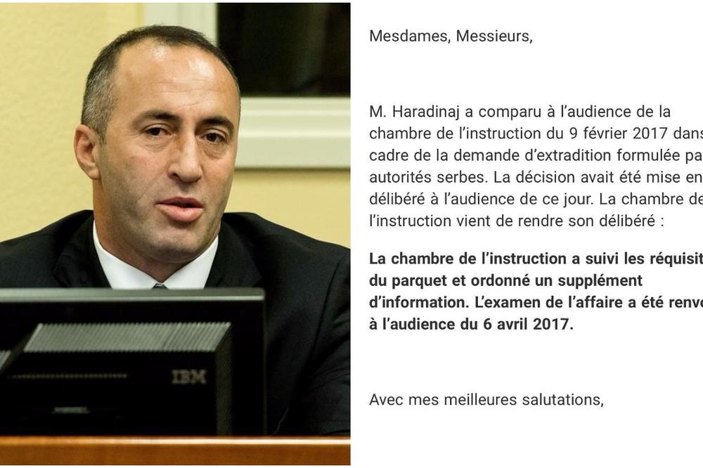ODLUKA O IZRUČENJU HARADINAJA SRBIJI ODLOŽENA ZA 6. APRIL: Francuski sud opet neodlučan (VIDEO)