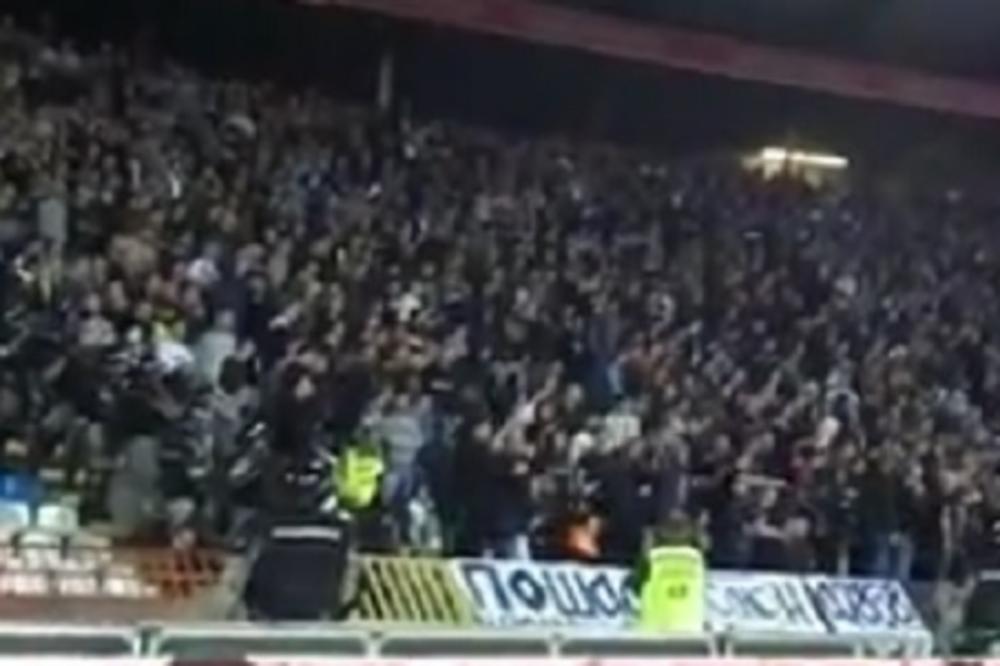 OVO NIGDE NISTE MOGLI DA VIDITE! Dok se igrao Derbi na istoku su se tukli navijači! (VIDEO)